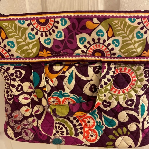 Ver Bradley Plum Crazy Tote Bag 